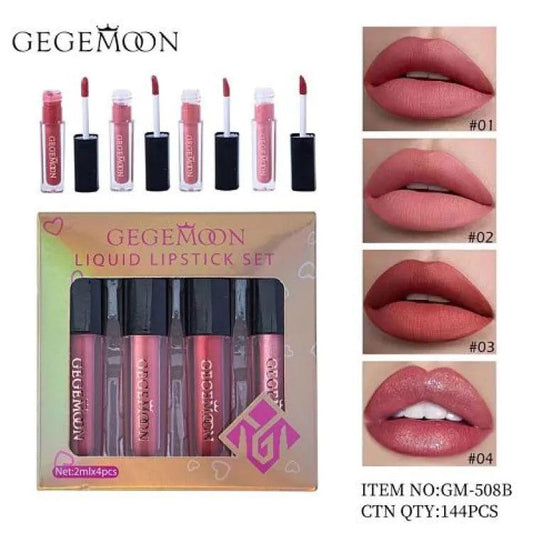 GEGEMOON 4in1 Lipgloss Set