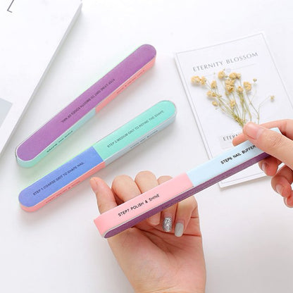 Nail Polishing File Block Manicure Set Kit Professional Nail Buffer 7 Sides