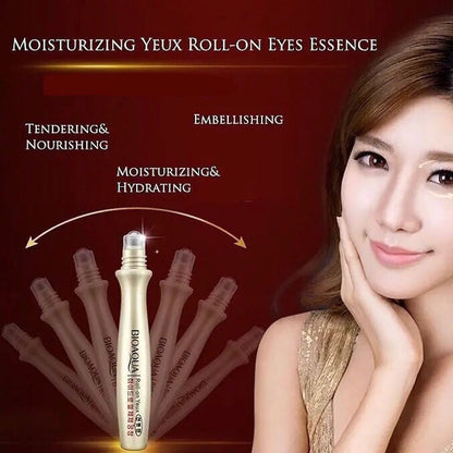 BIOAQUA Eye Roll Ball Eye Esence Roller Anti Wrinkle Remove Dark Circles, 15ml