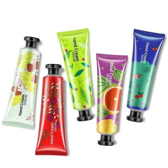 BIOAQUA Set Of 5 - Plant Extract Scent Moisturizing Nourishing Hand Creams