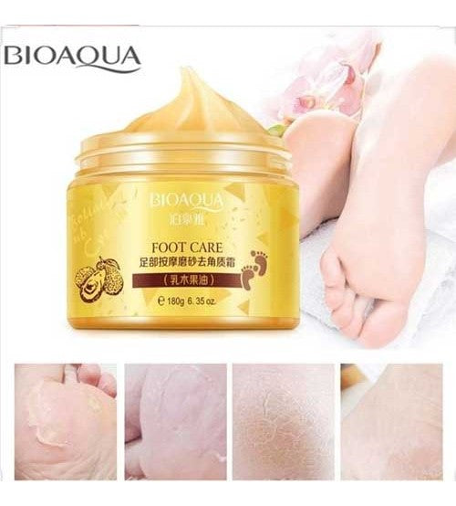 Bioaqua Shea Butter Foot Massage Scrub Exfoliating Cream 180g