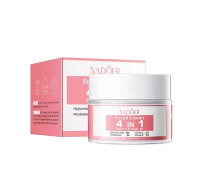 Sadoer Hyaluronic Acid Nicotinamide 4 In 1 Whitening Nourishing Firming Anti Wrinkle Skin Vitamin C, E Face Cream