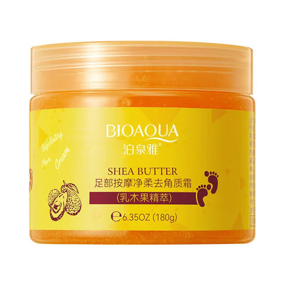 Bioaqua Shea Butter Foot Massage Scrub Exfoliating Cream 180g