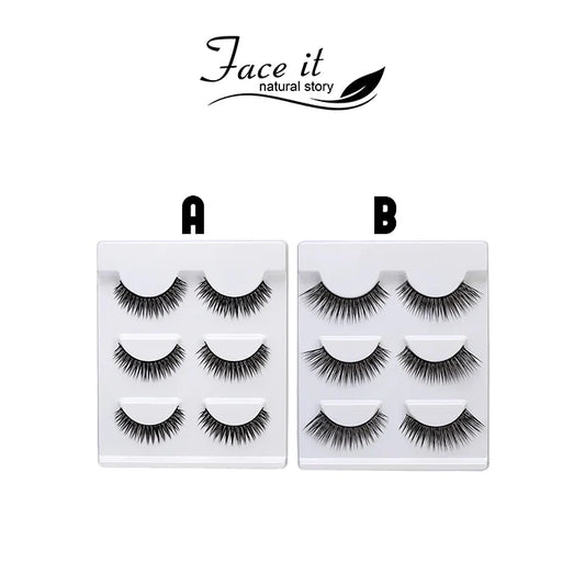 Face It Natural Story 5D Blink Eyelashes 3 Pairs