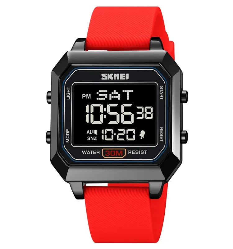 High Quality Metal Case SKMEI Relojes 2150 Men Sport Watch Personalized Strap Alarm Clock Waterproof Reloj Digital Watch