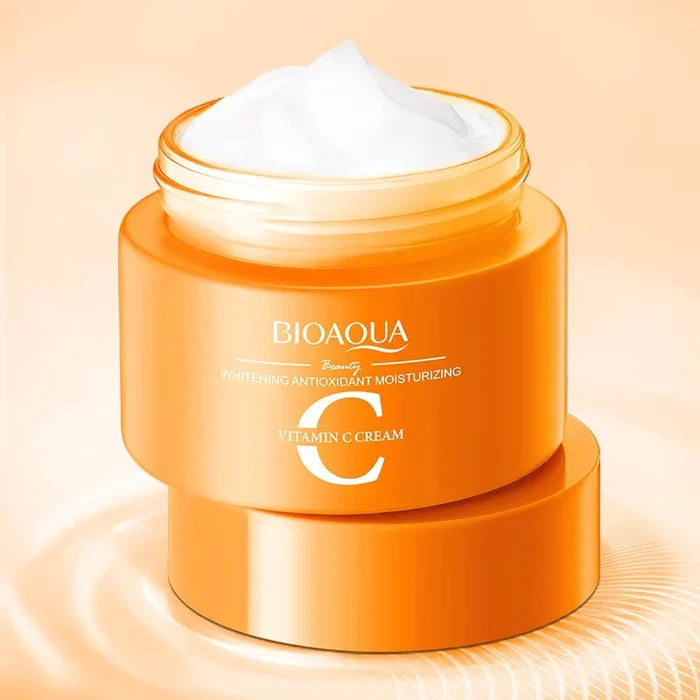 Bioaqua Vitamin C Face Cream Whitening Moisturizing Brighten Nourishing Refreshing Improve Dull Skin Face Whitening Cream 60g