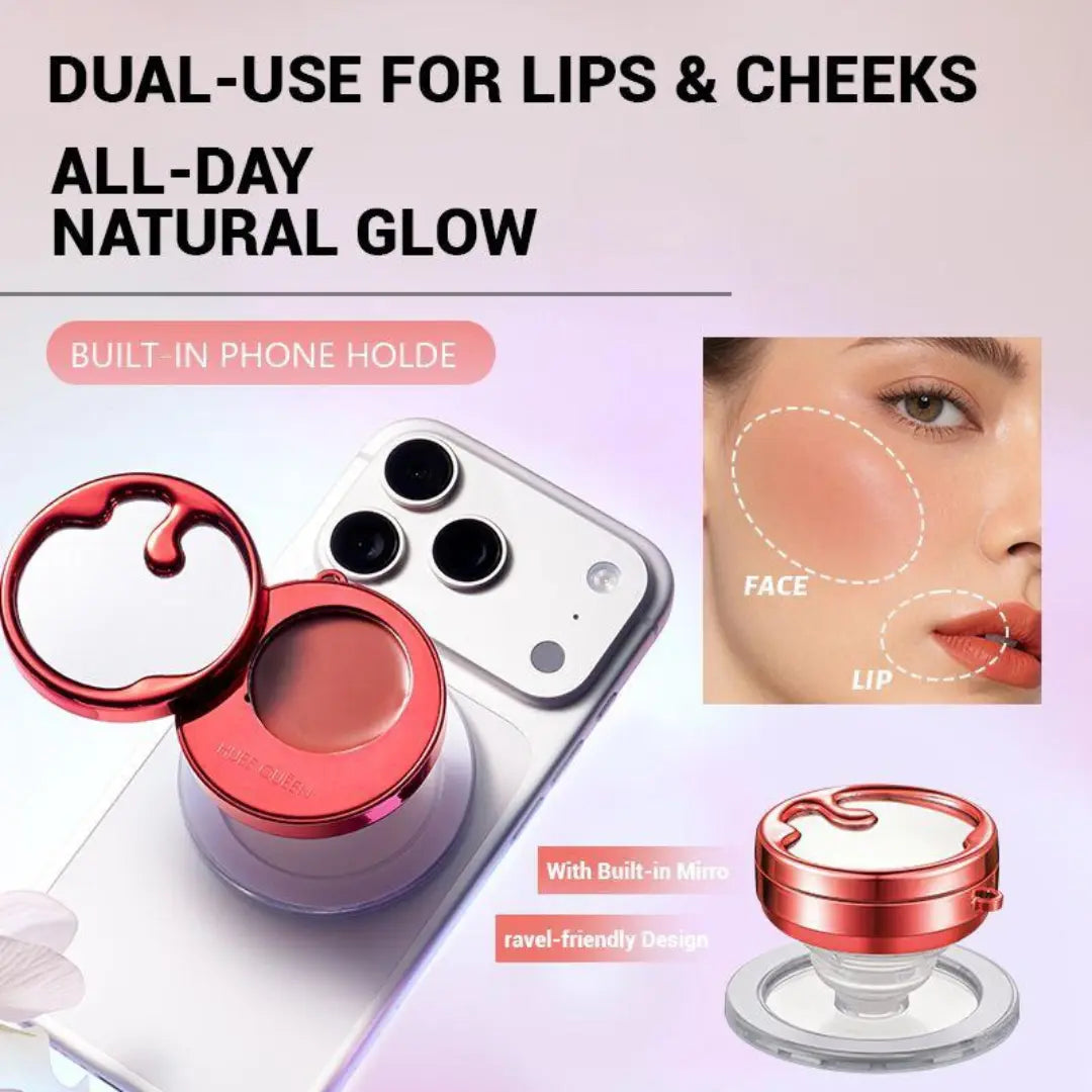 HUES QUEEN 2-in-1 Lip & Cheek Cream Blush | Mousse Texture Lip & Cheek Tint | Cream Blush (Copy)