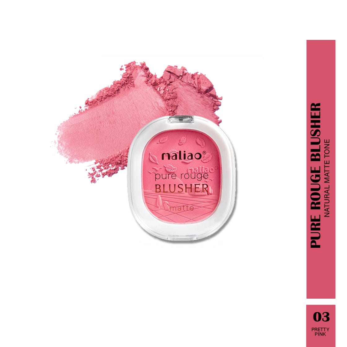 Maliao Pure Rouge Matte Blush - Natural Flush for Radiant Cheeks