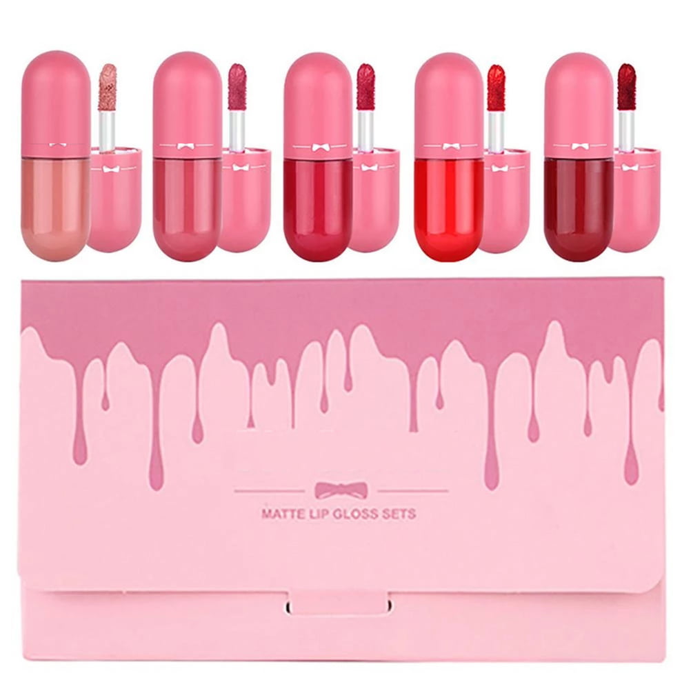 Gegemoon Mini Matte Lip Gloss 5pcs Set