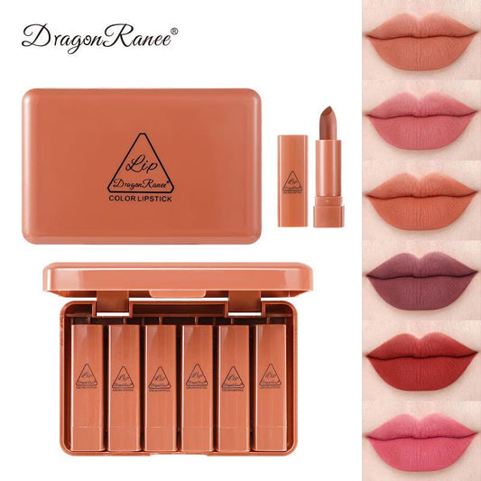 Dragon Ranee Set Of 6 Velvet Long Lasting Waterproof Lipstick