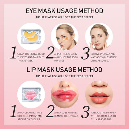 Hydrating Collagen Lip Masks Reduce Fine Lines And Dark Circles Around Lips Eye Patches