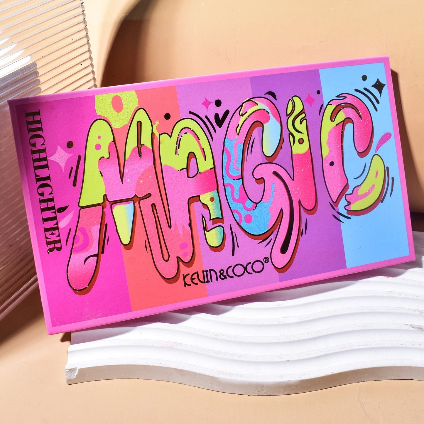 Kevin&Coco® 8-Color Magic Shining Highlighter Palette