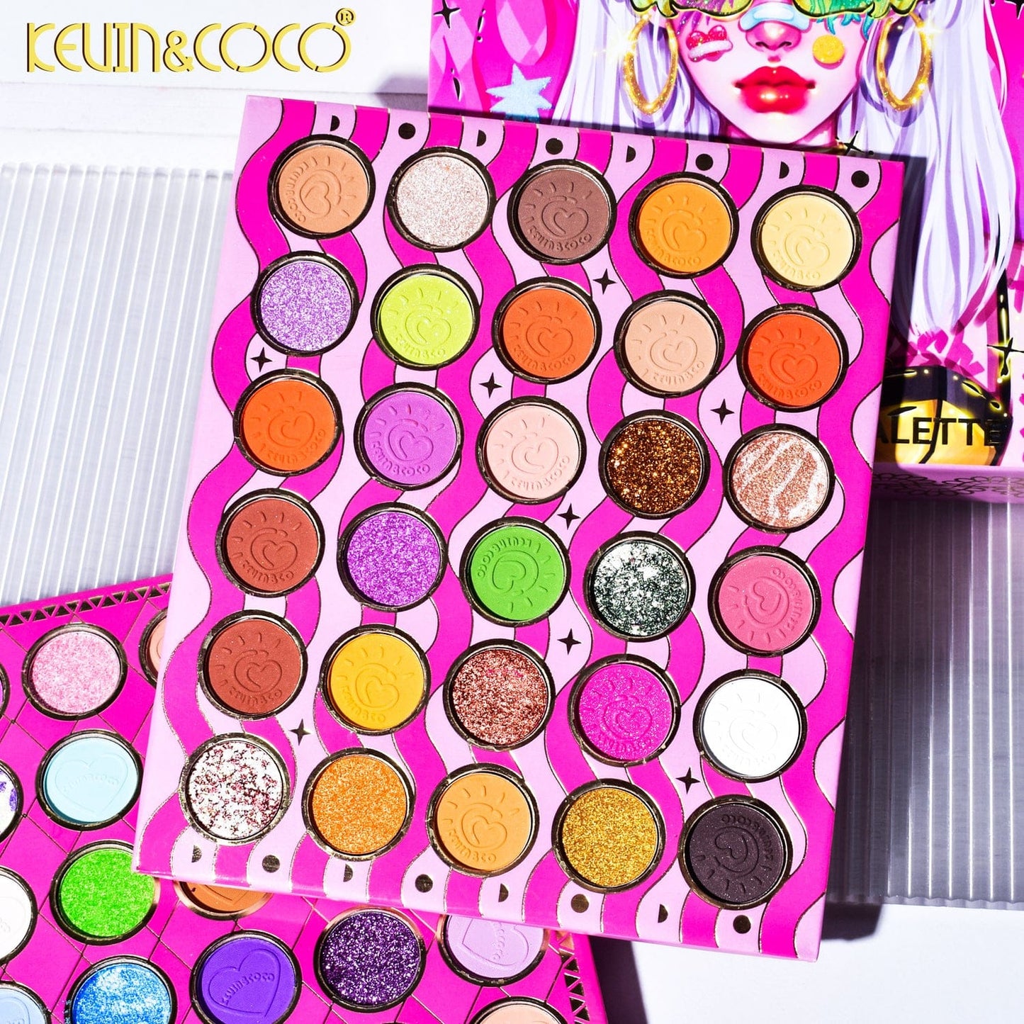 KEVIN&COCO 102-Color Tatoo Icons Eyeshadow Palette