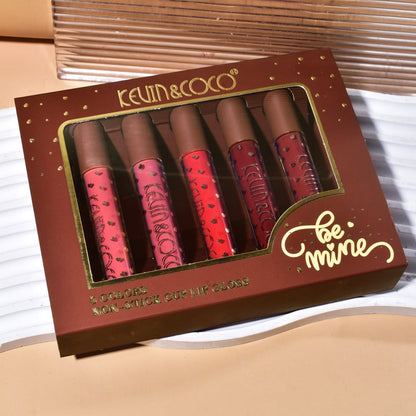 KEVIN&COCO  Be Mine 5-Color Lip Gloss Set