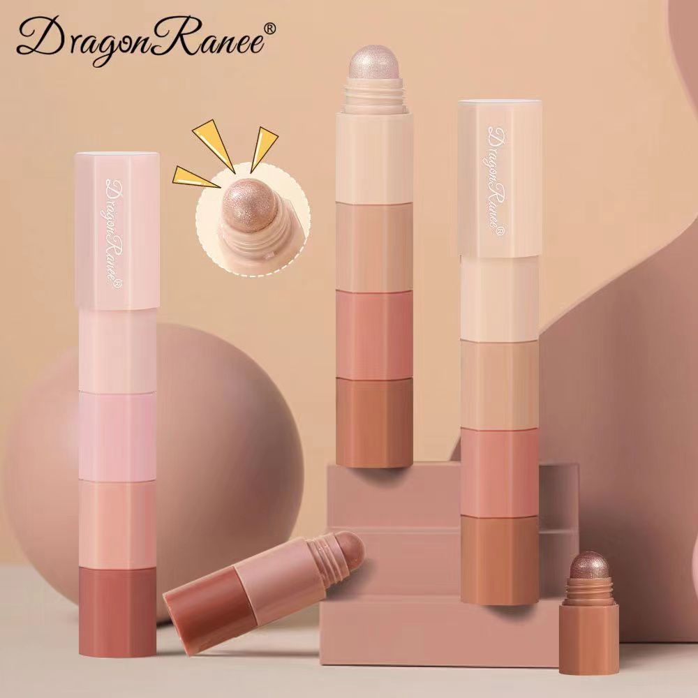 Dragon Ranee 4 in 1 Multifunctoinal Eye Shadow Stick 8 Colors A Smooth Stroke 2Sticks in Box