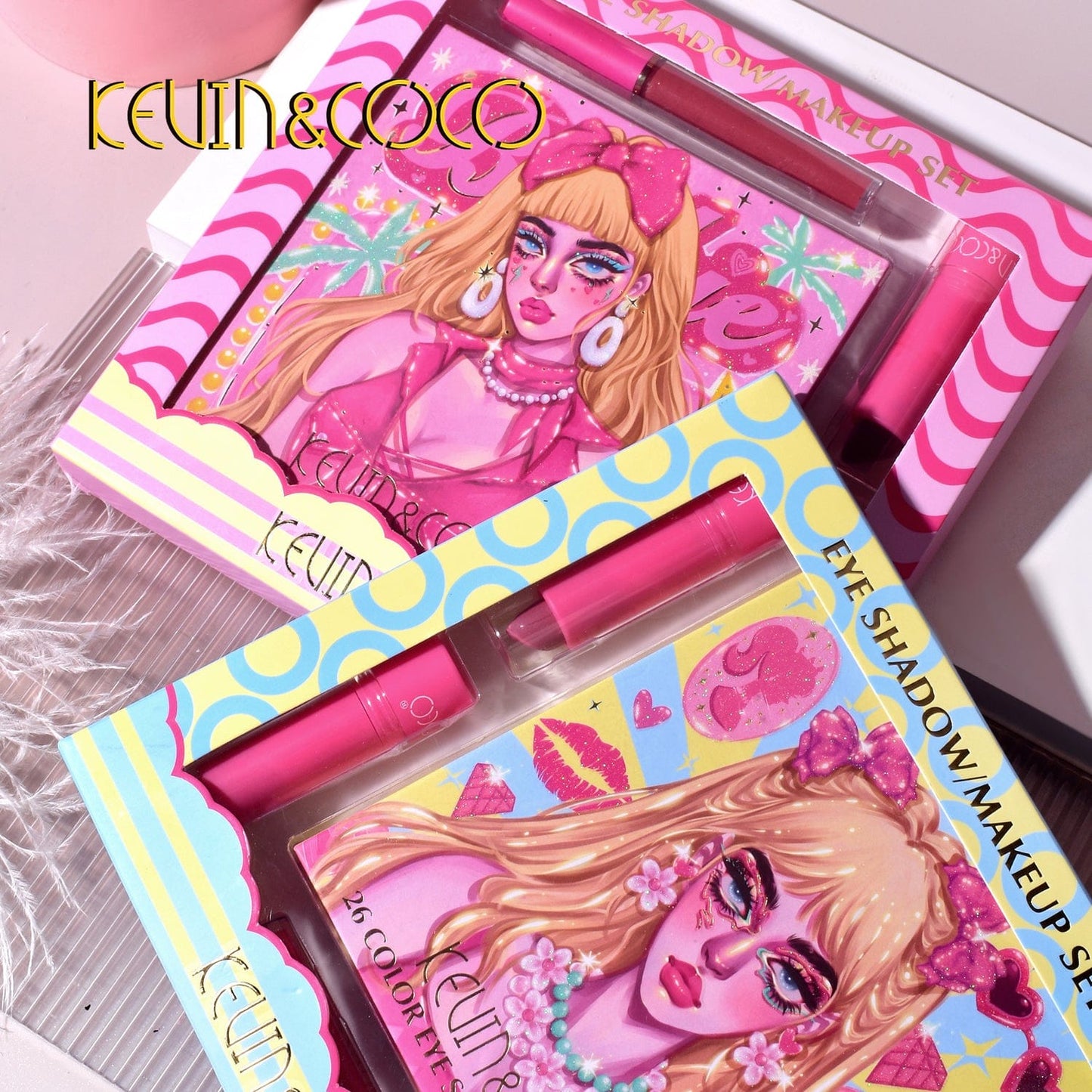 KEVIN&COCO 26-Color Barbie Makeup Kit