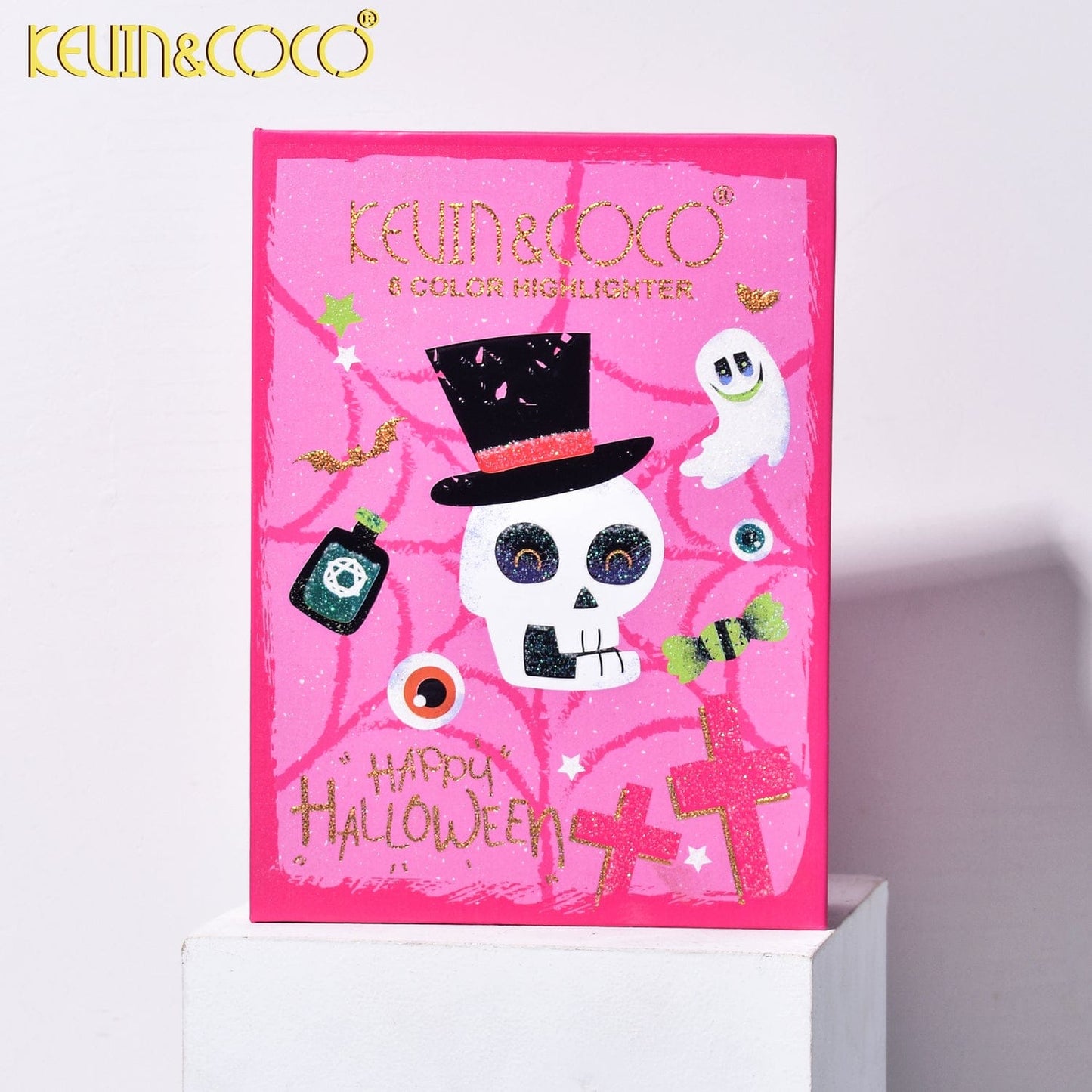 KEVIN&COCO 6-Color Skullduggery & Shimmer Highlighter Palette