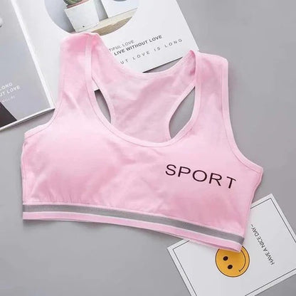 Pack Of 3 Padded Cotton Sports Bra for Women And Girls