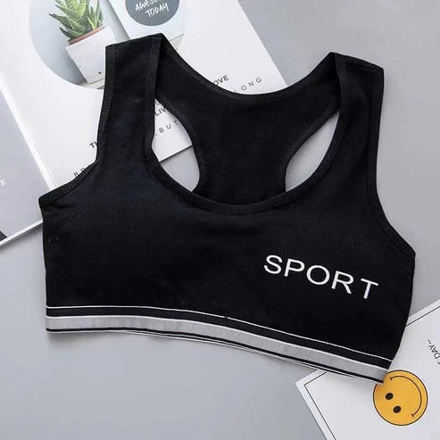 Pack Of 3 Padded Cotton Sports Bra for Women And Girls