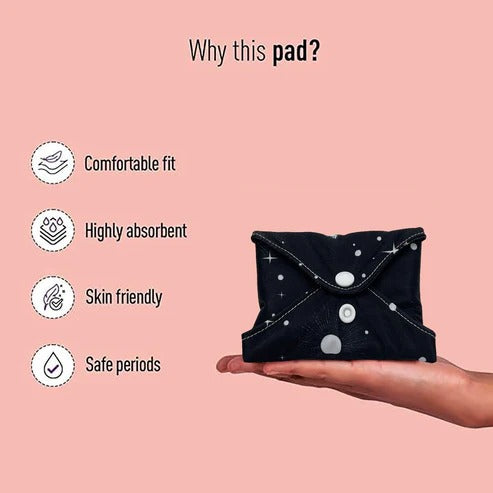 Pack Of 3 Waterproof Women Cloth Sanitary Napkin Menstrual Pad Reusable, Period Pads, Sanitary Pads