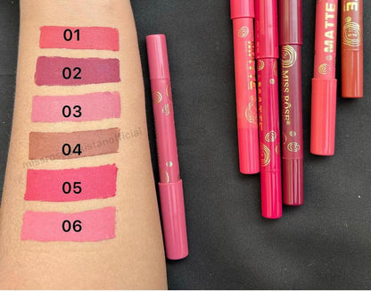 Miss rose Pack Of 06 Matte Lip Pen Lipliner