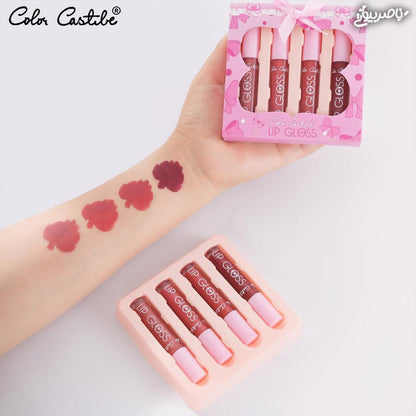 Color Castle 4pcs Matte Lip Gloss Set 24H Long Lasting LipGloss Kit