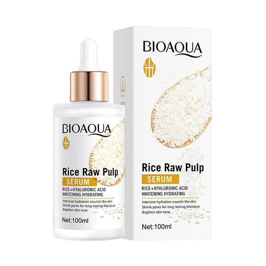 BIOAOUA Hyaluronic Acid Rice Raw Pulp Essence Face Serum 100ml