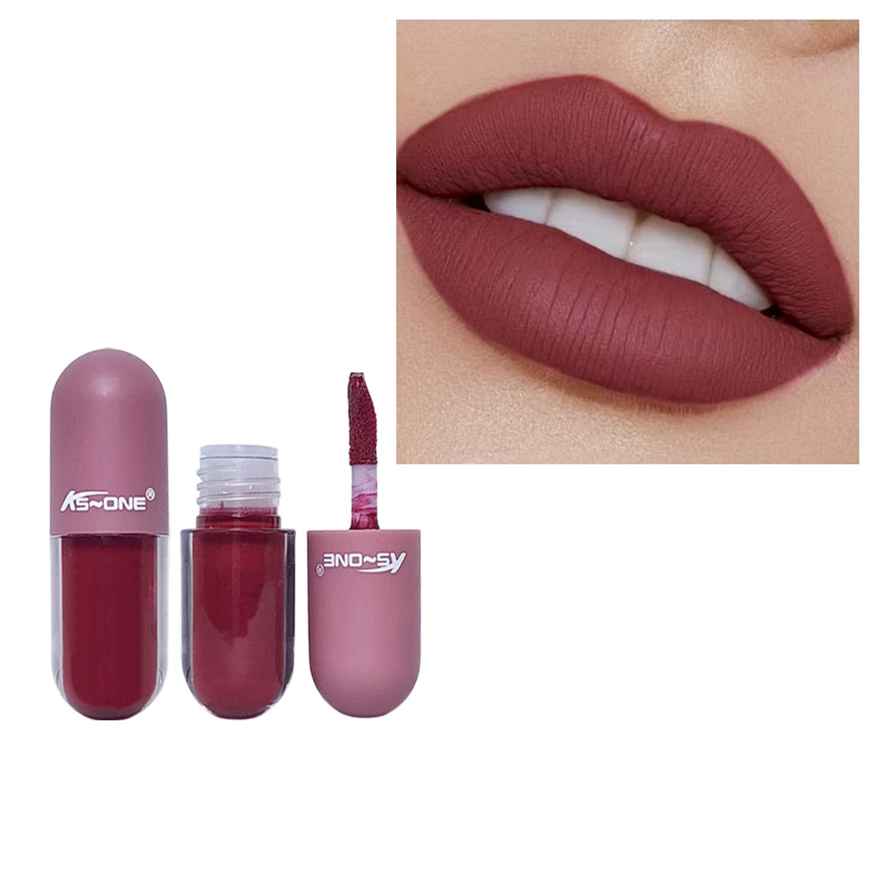 KS-ONE 12pcs Mini Capsule Matte Lip Gloss Set