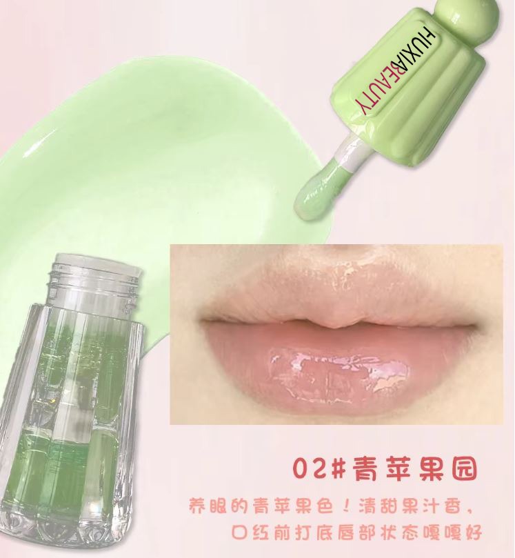 Water Light Lip Gloss Jelly Lipstick Lip Plumping Oil With Big Brush Head Moisturizing Nourishing Lip Glaze 1pcs