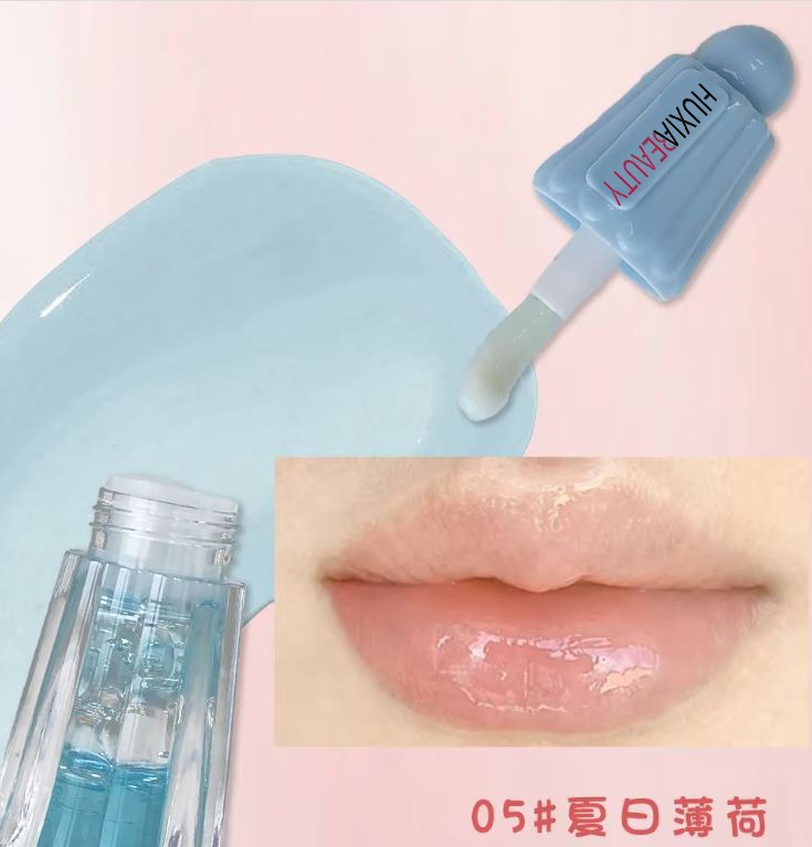 Water Light Lip Gloss Jelly Lipstick Lip Plumping Oil With Big Brush Head Moisturizing Nourishing Lip Glaze 1pcs