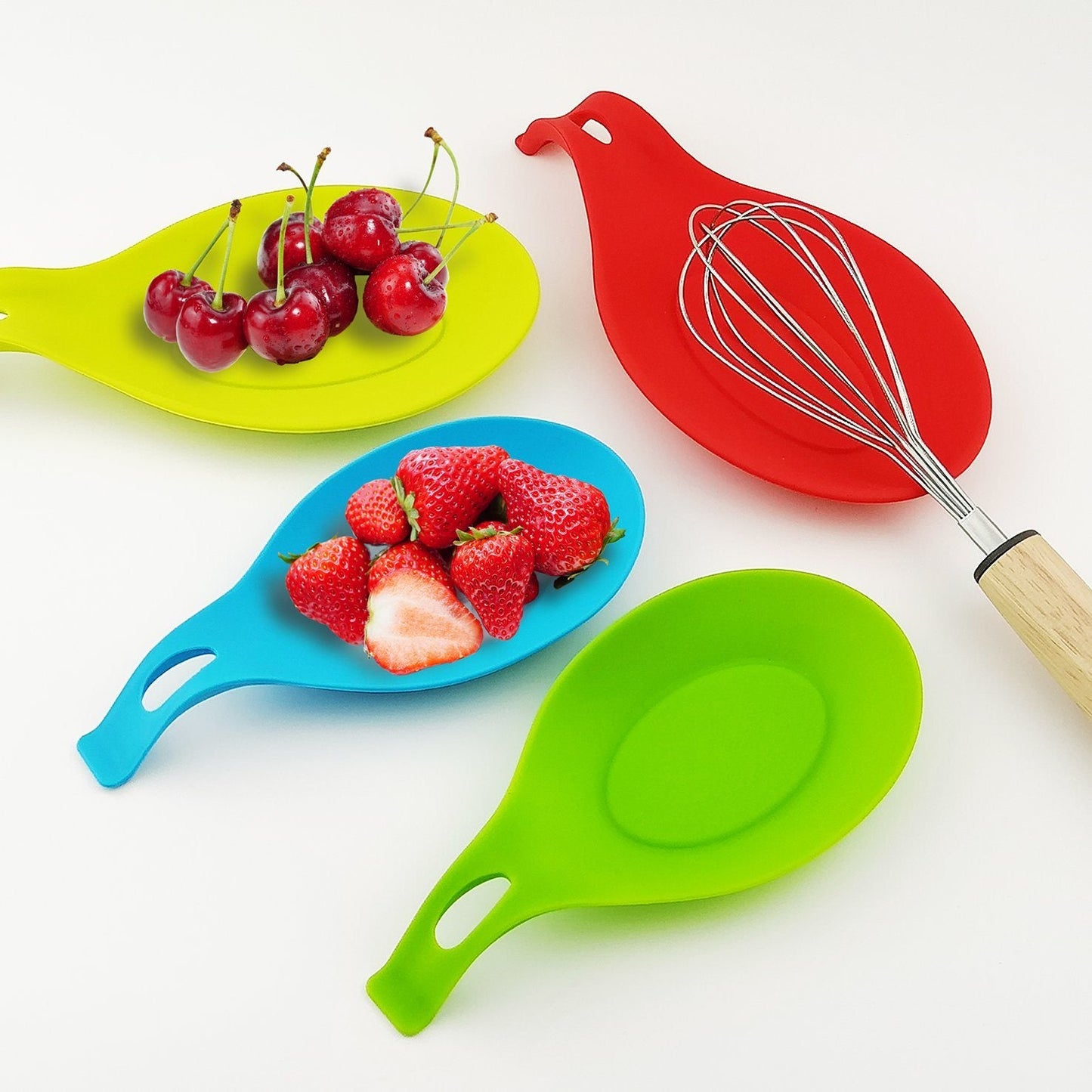 Silicone Spoon Rest Holder (Random Color)