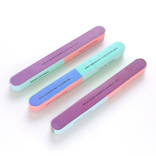 Nail Polishing File Block Manicure Set Kit Professional Nail Buffer 7 Sides