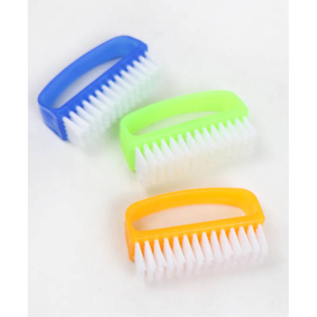 Nail Brush Scrub Hand Fingernail Scrub Cleaning Brushes Color Handle Grip Manicure Pedicure Tool