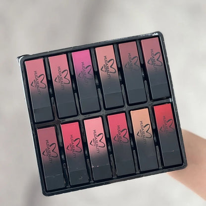 Huda Beauty Bullet Matte Lipsticks Pack of 12pcs