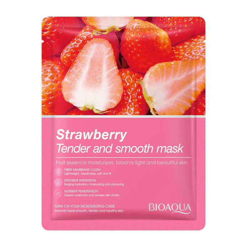 BIOAQUA Strawberry Tender and Smooth Face Sheet Mask