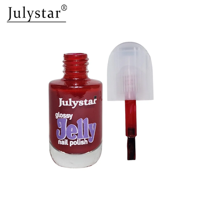 Pack of 12Pcs glossy jelly peel of Nail Polish Julystar