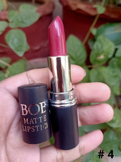 BOB 12 Beautiful Colors Matte Lipstick High Pigment