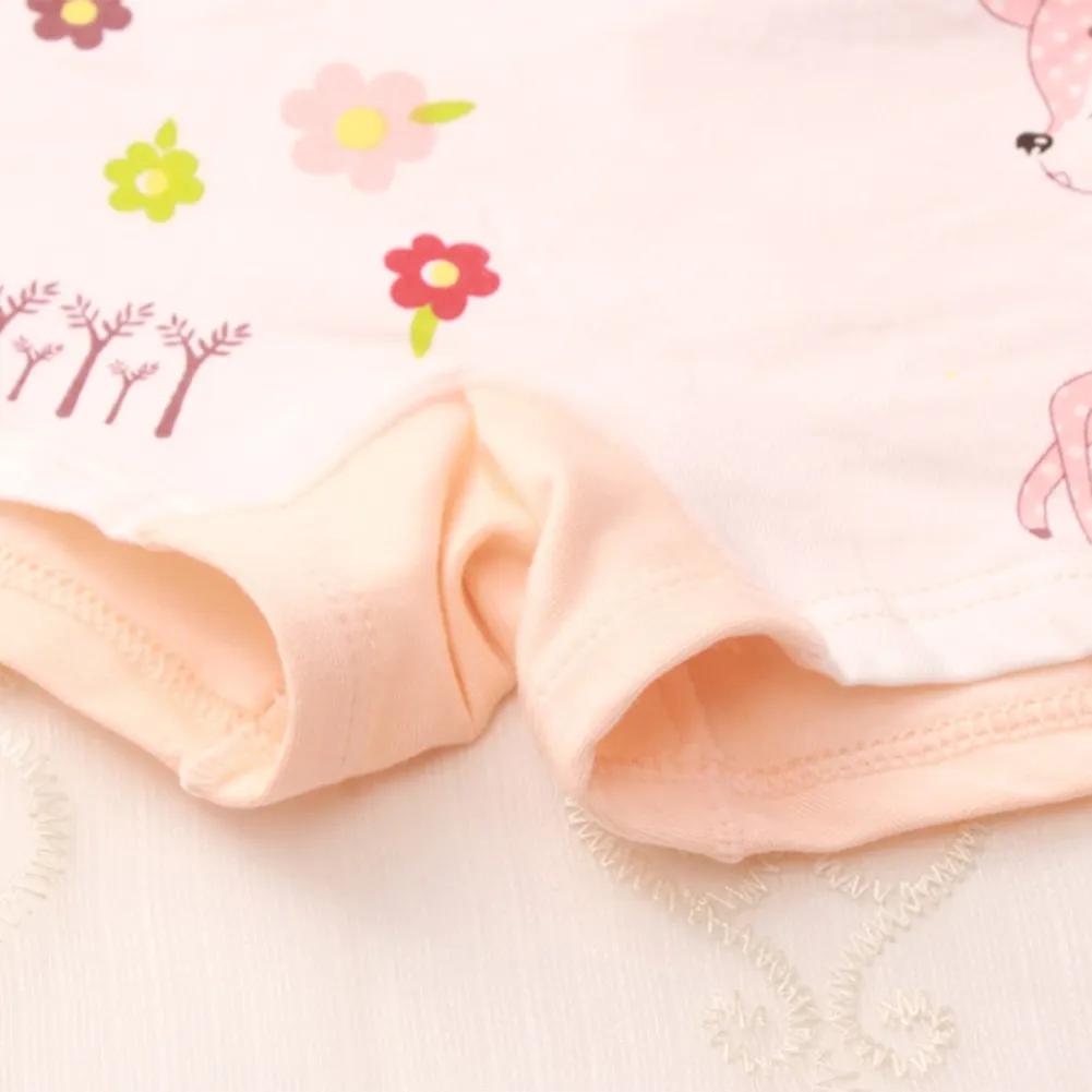 Pack 4 Fashion Kid Girl Panties Cotton Elastane Material, Children Underwear - Comfortable Panties for Girls