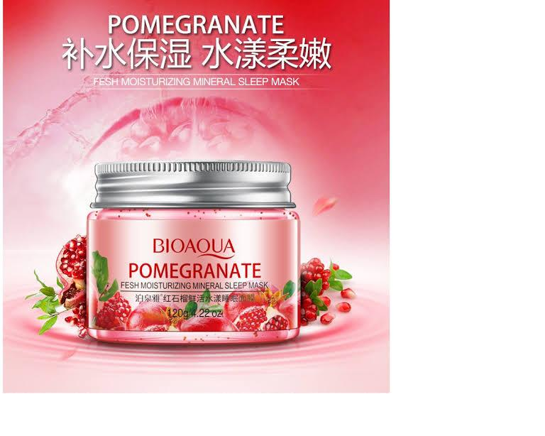 Bioaqua Pomegranate Fresh Moisturizing Mineral Sleep Mask