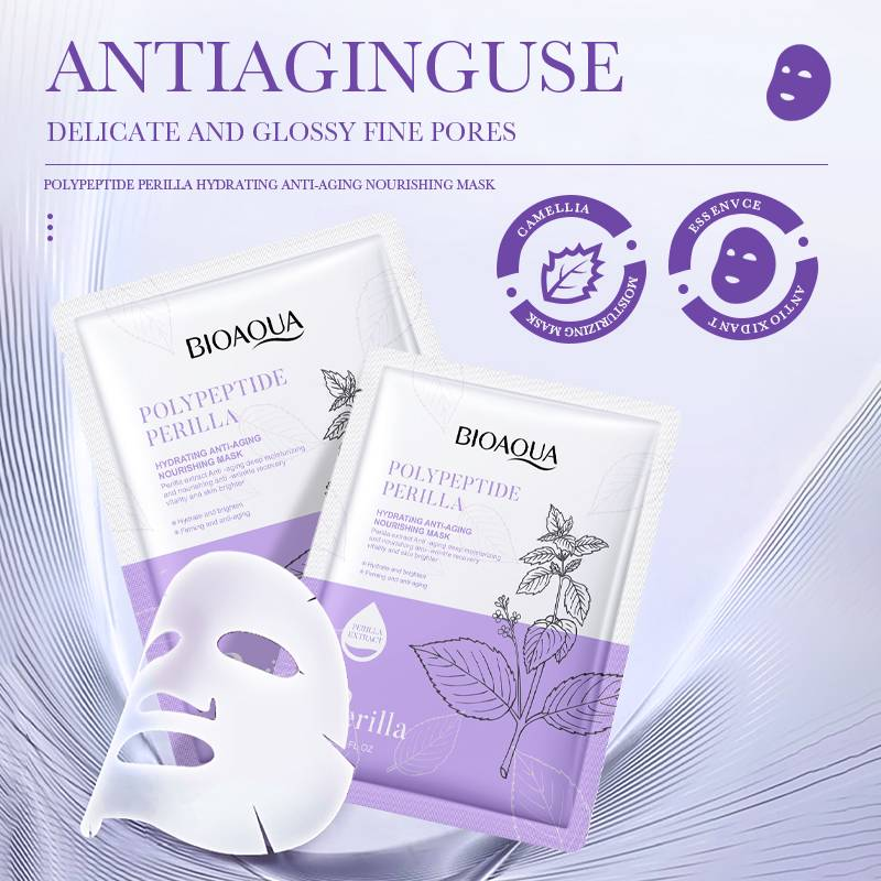 Bioaqua Polypeptide Perilla Hydrating Anti-Aging Face Sheet Mask