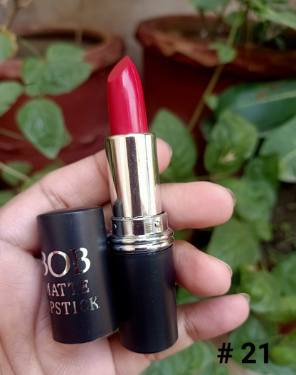 BOB 12 Beautiful Colors Matte Lipstick High Pigment