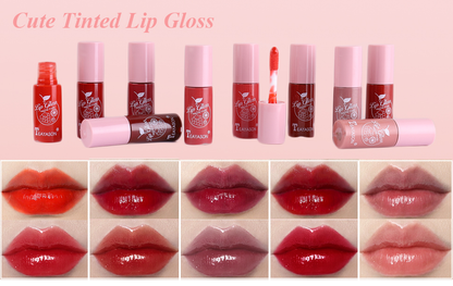 10 Colors Lip Stain Long Lasting Waterproof, Tinted Cheek & Lip Stain, Korean Lip Tint, Mini Liquid Lipstick Set