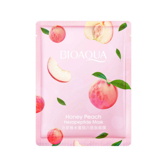 BIOAQUA Peach Extract Hexapeptide Facial Mask