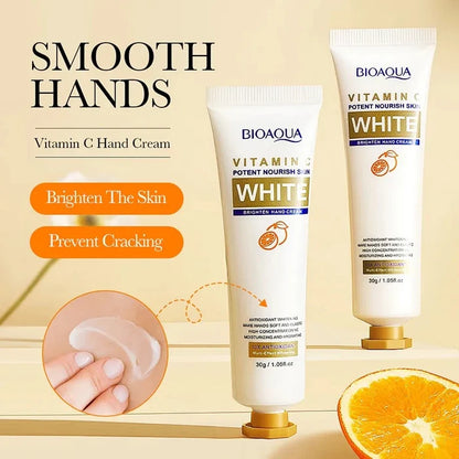 BIOAQUA Vitamin C Hand Cream Glow Brighten Hands Skin Care Fruity 30g