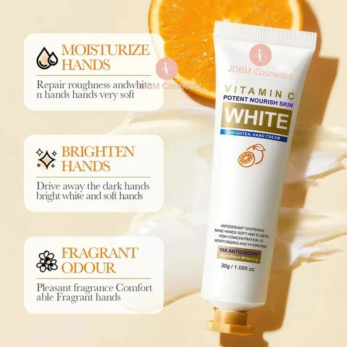 BIOAQUA Vitamin C Hand Cream Glow Brighten Hands Skin Care Fruity 30g