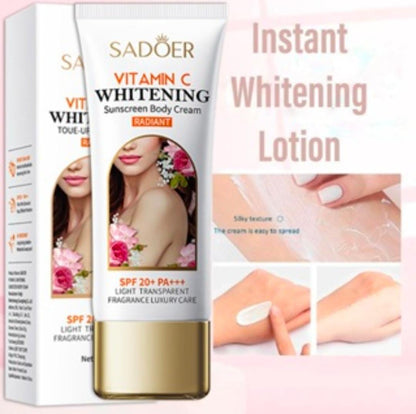 Sadoer Vitamin C Whitening SPF 20+ PA+++ Sunscreen Body Cream 100g