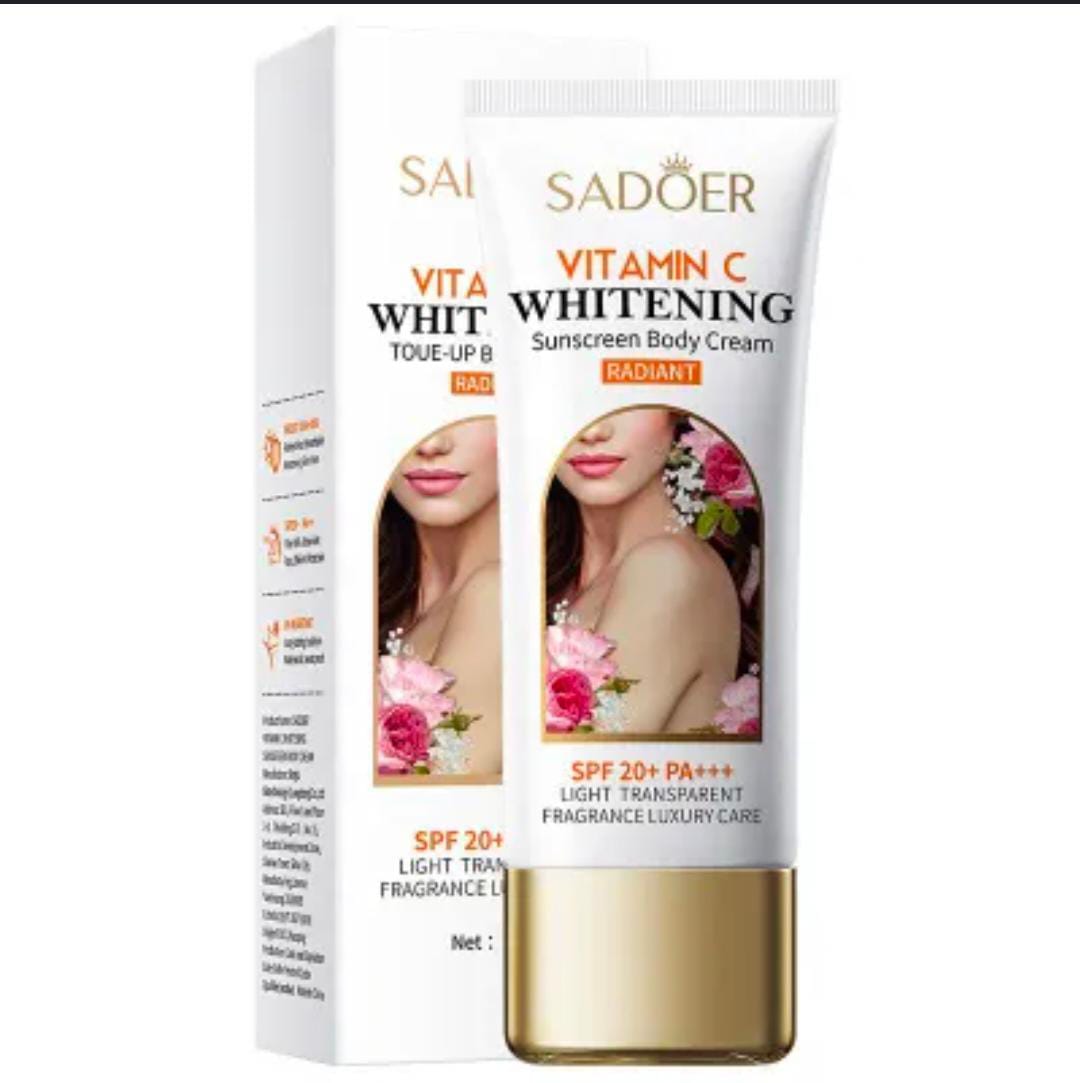 Sadoer Vitamin C Whitening SPF 20+ PA+++ Sunscreen Body Cream 100g