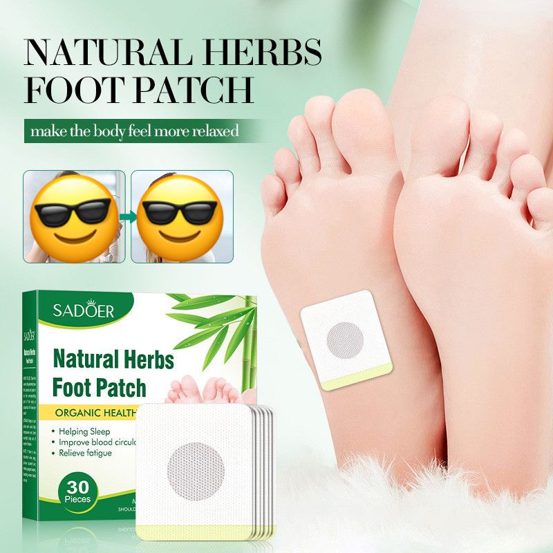 Sadoer Natural Herbs Foot Patch (30 Patches in a Box)