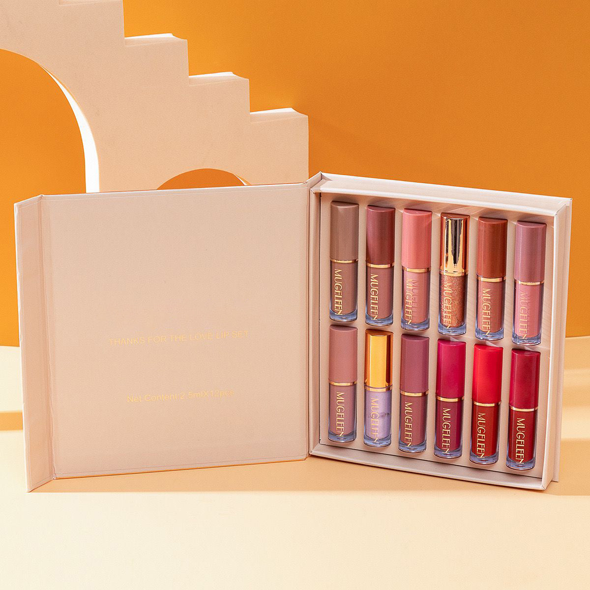 KS-ONE 12 Colors Matte Liquid Lipstick & Lip Gloss Set 2.5ml*12pcs - image 2