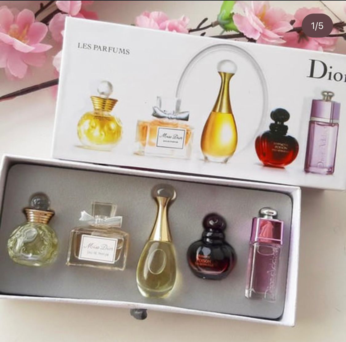 DIOR 5 PCS PERFUME SET mini Splash Fragrances